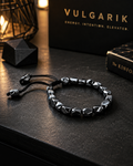 Hematite macrame bracelet