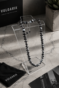 Hematite macrame necklace