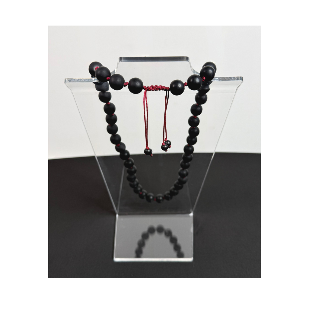 Matte Beaded macrame necklace